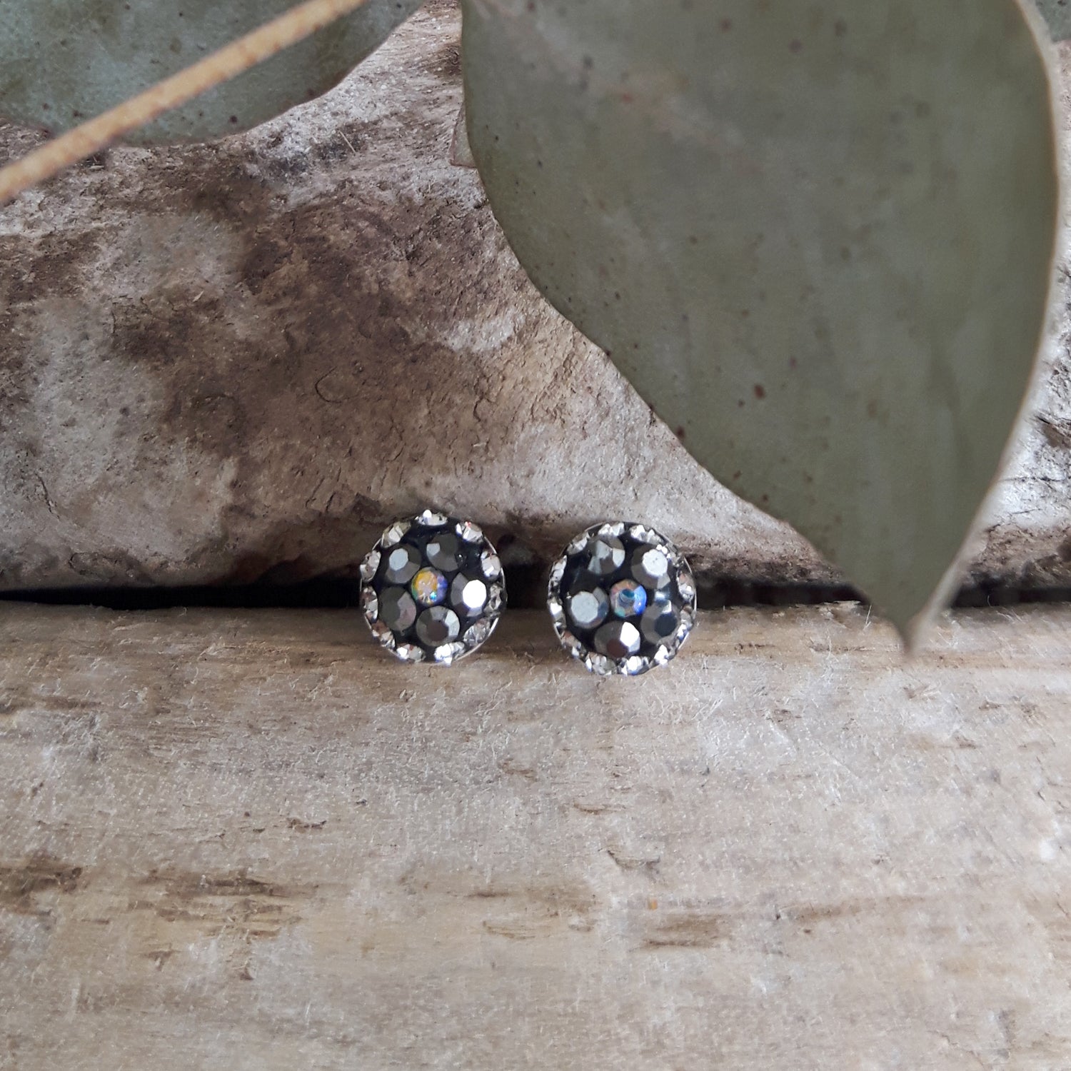 Gala Tiny Jet Stud Earrings