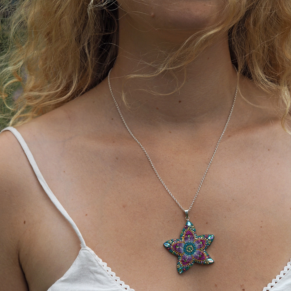 Allegra Galactic Flower 4.5cm Pendant
