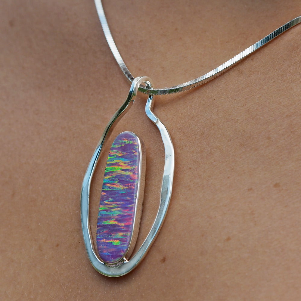 Flinder Lavender Flame Pendant