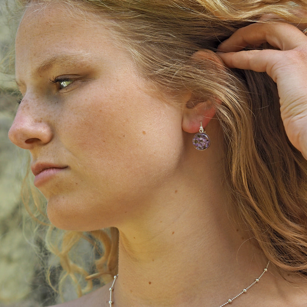 Flores Heather Round Drop Earrings