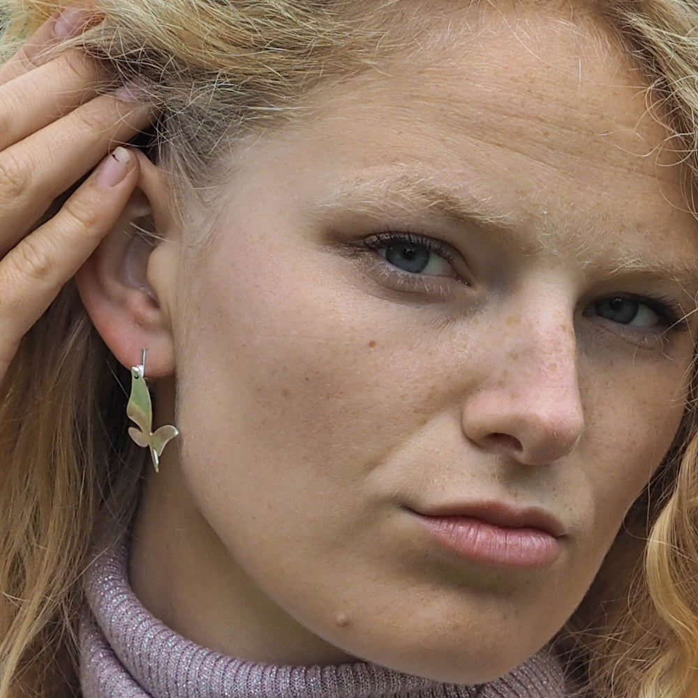 Mariposa Small Matt Drop Earrings