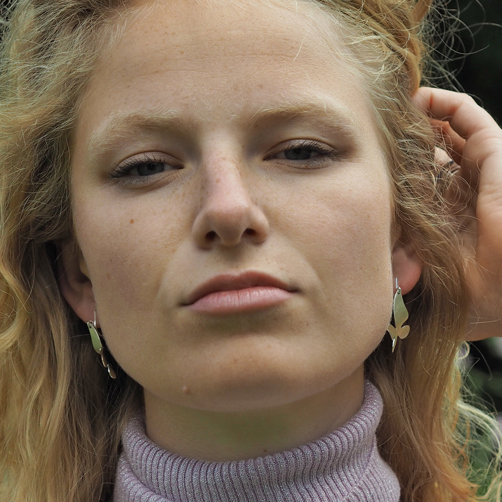 Mariposa Small Matt Drop Earrings