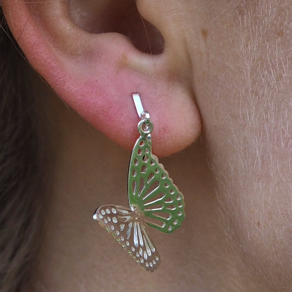 Monarca Small Butterfly Drop Earrings