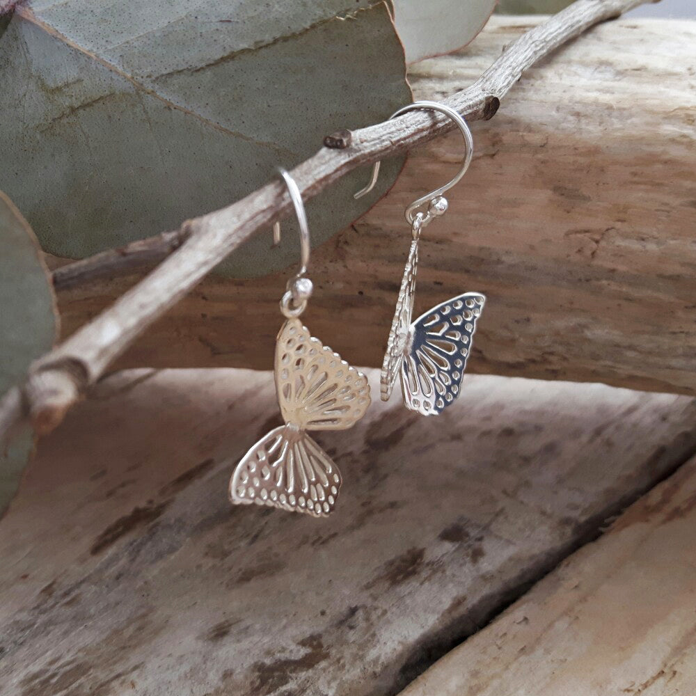 Monarca Small Butterfly Drop Earrings