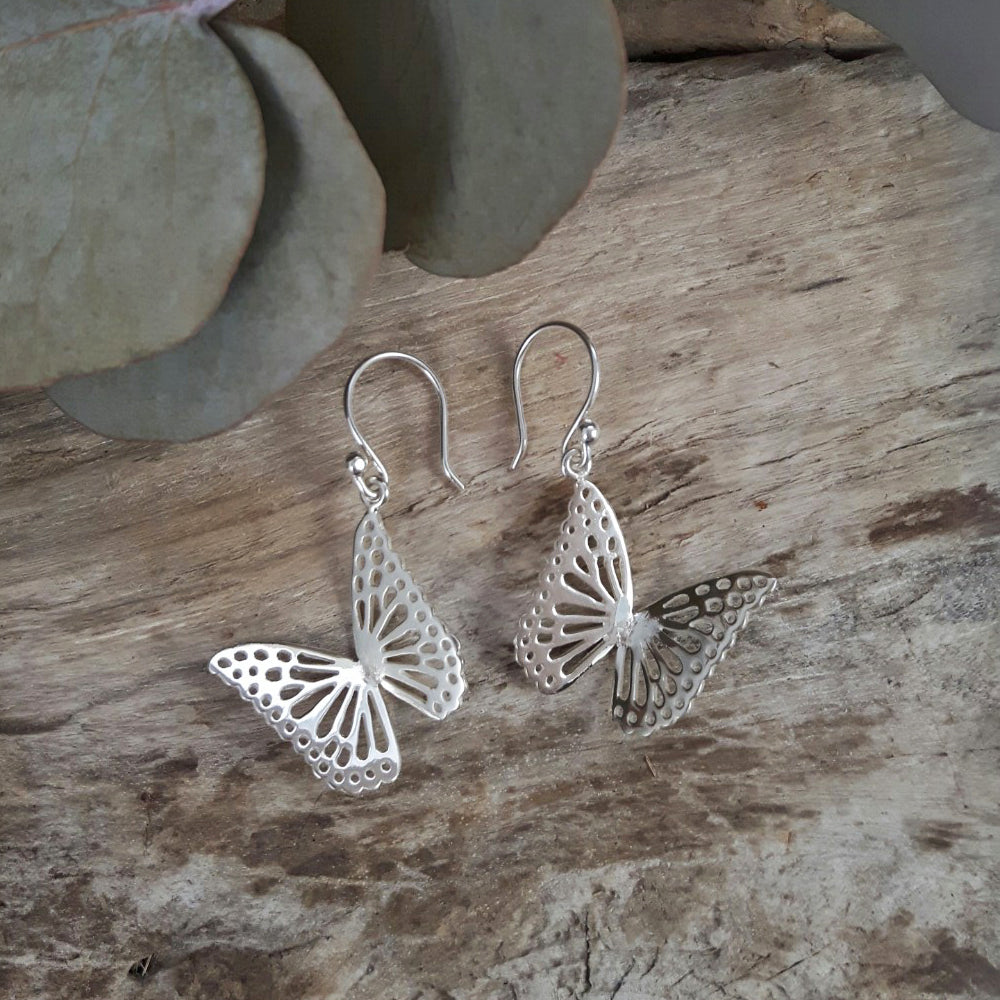 Monarca Small Butterfly Drop Earrings