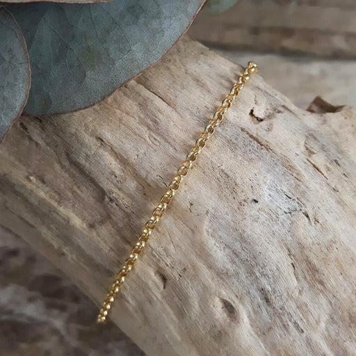 Classic Rolo Gold Chain Bracelet