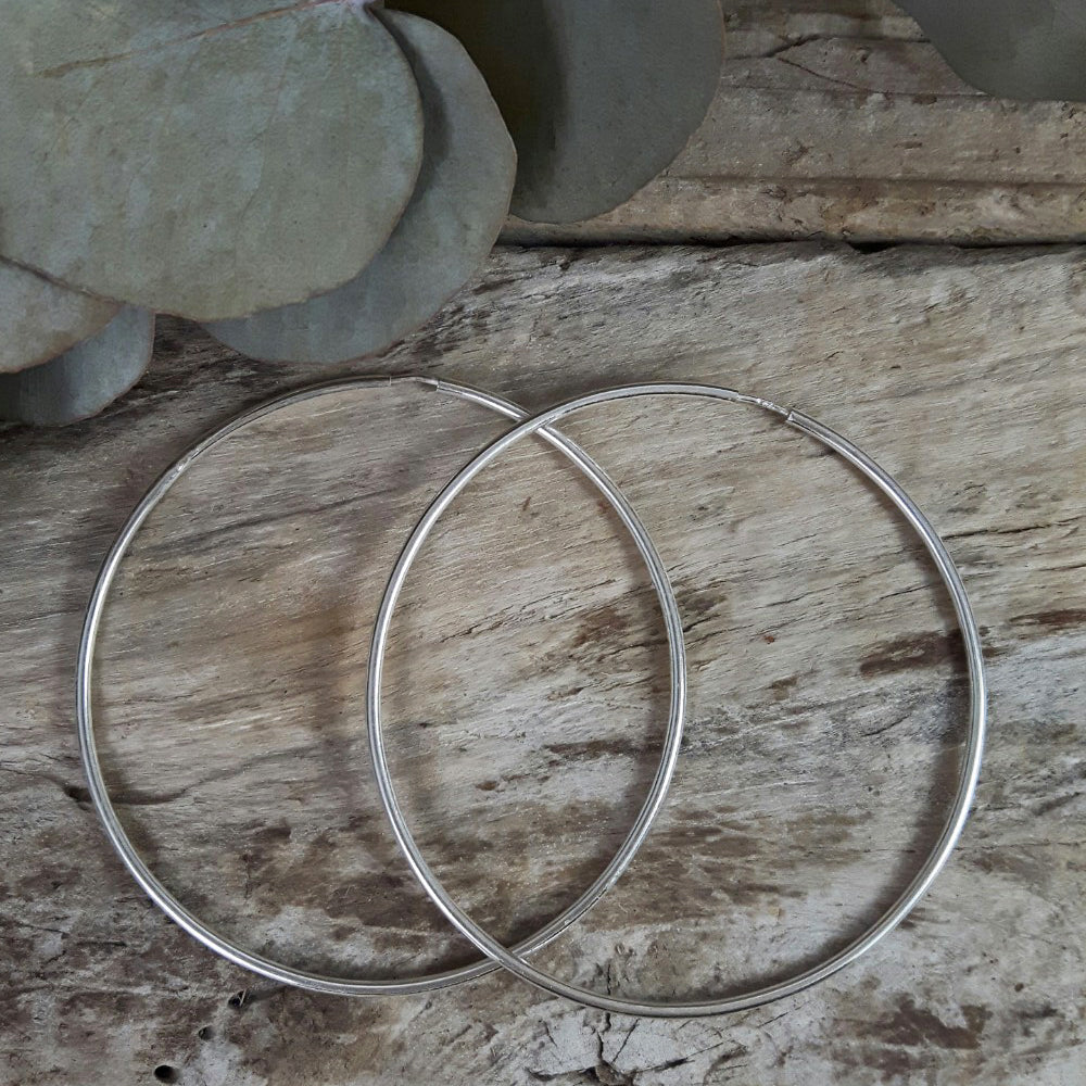Round 6cm Hoop Earrings