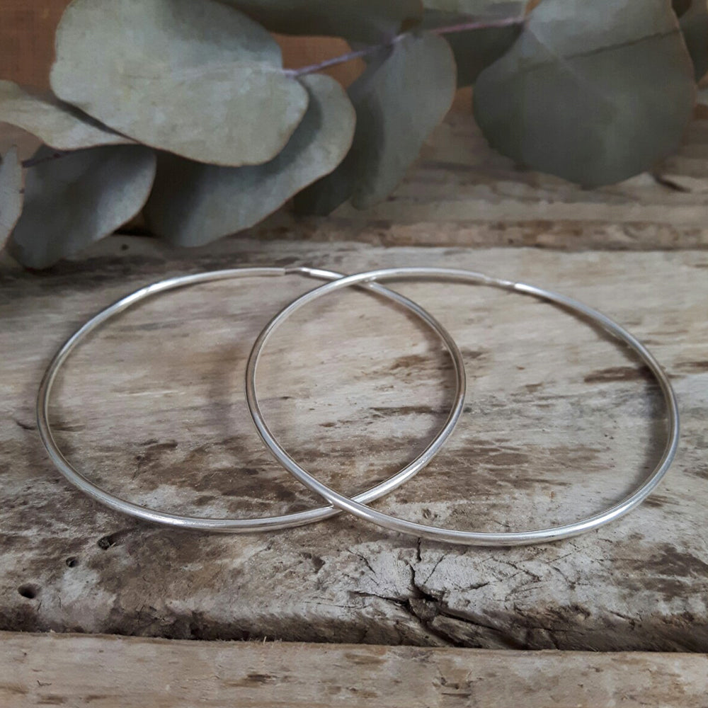 Round 6cm Hoop Earrings