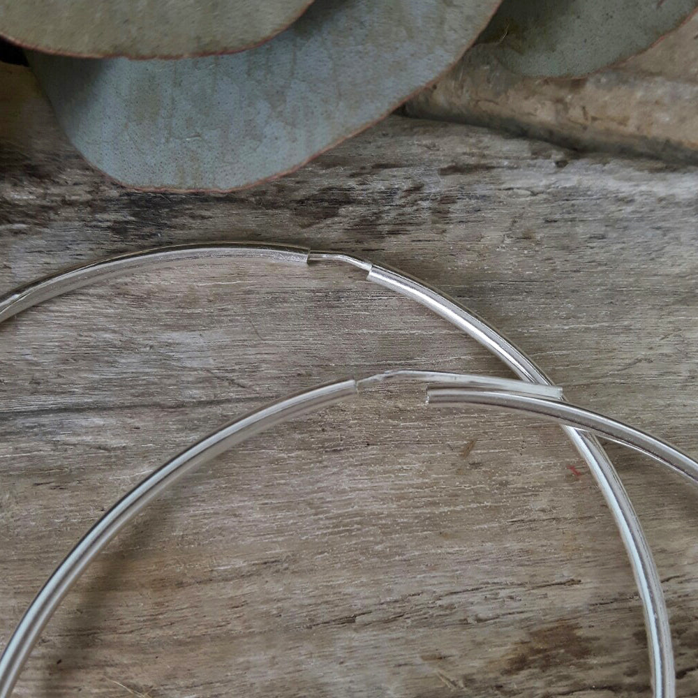 Round 6cm Hoop Earrings