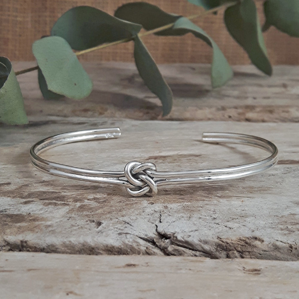 Dara Celtic Knot Silver Cuff