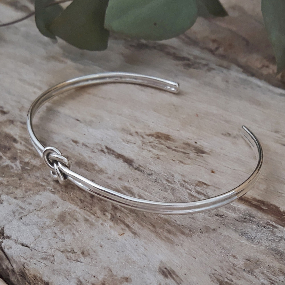 Dara Celtic Knot Silver Cuff