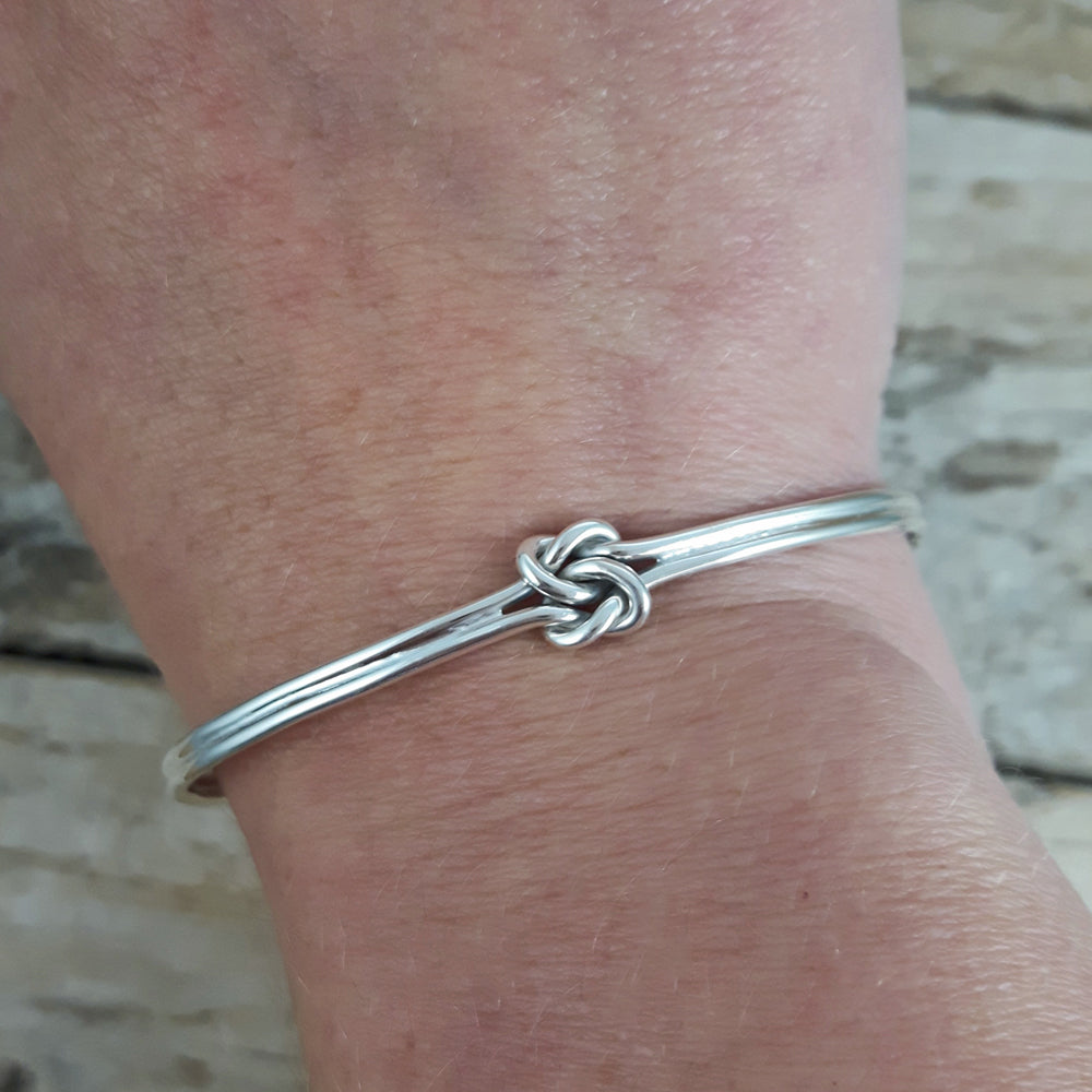Dara Celtic Knot Silver Cuff