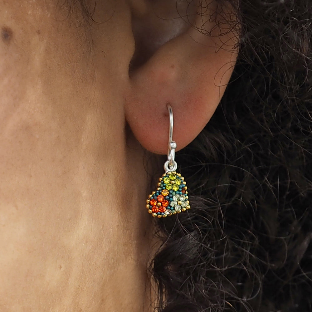 Allegra Vintage Dream Heart Drop Earrings