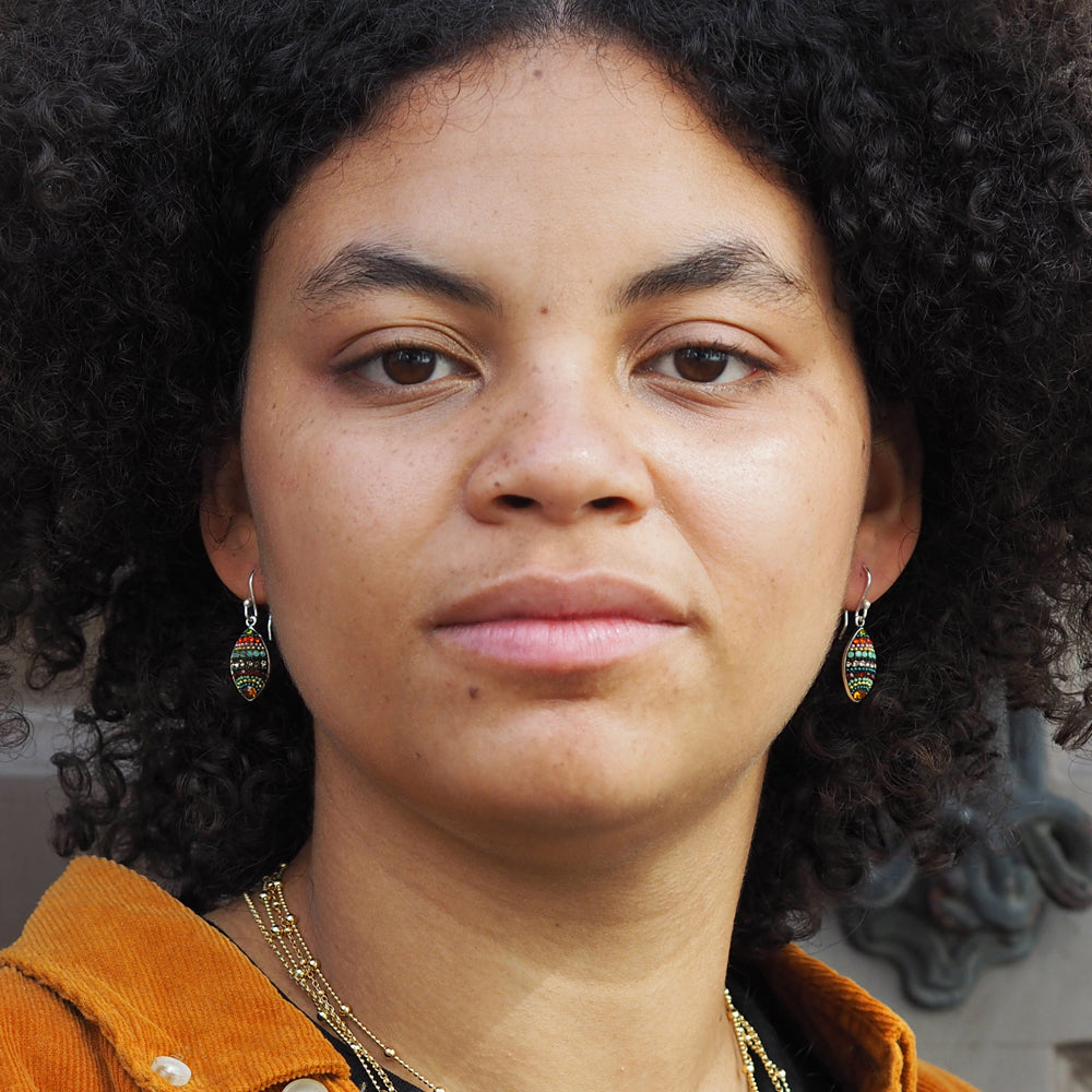 Allegra Vintage Dream Leaf Drop Earrings