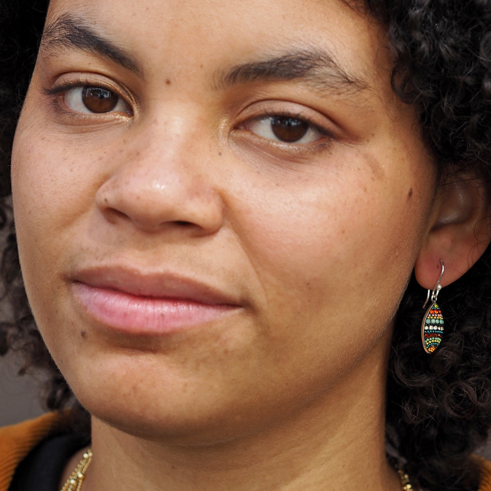 Allegra Vintage Dream Leaf Drop Earrings