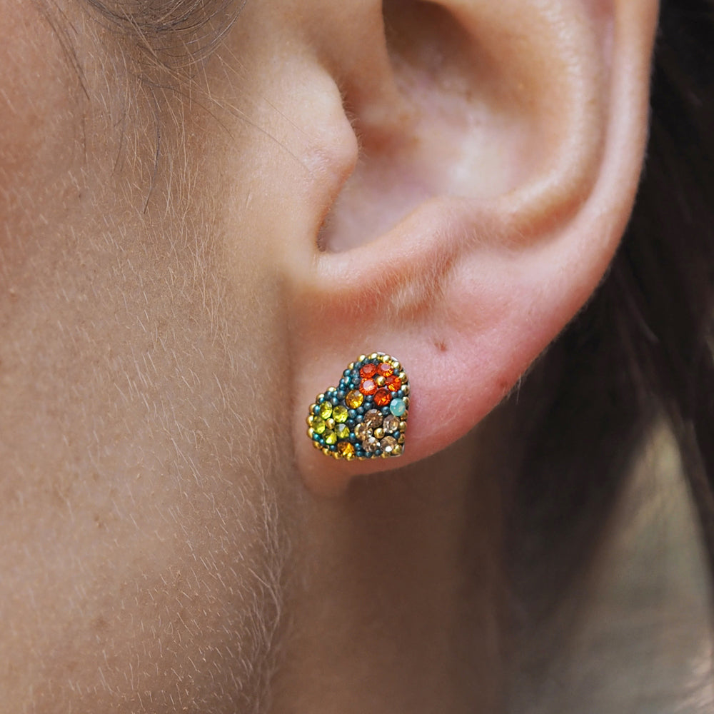 Allegra Heart Vintage Dream Studs