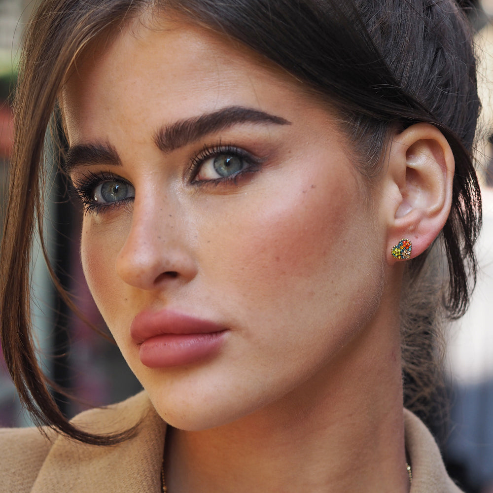 Allegra Heart Vintage Dream Studs