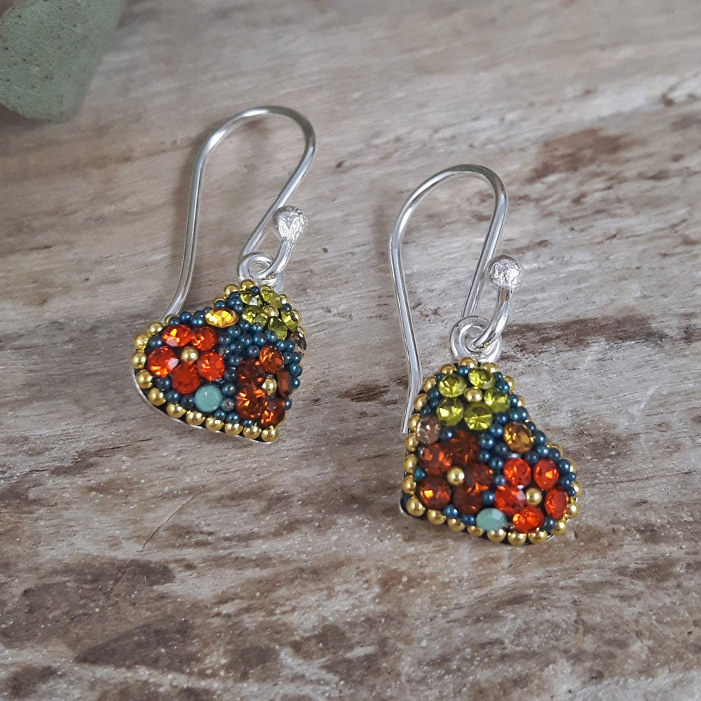 Allegra Vintage Dream Heart Drop Earrings