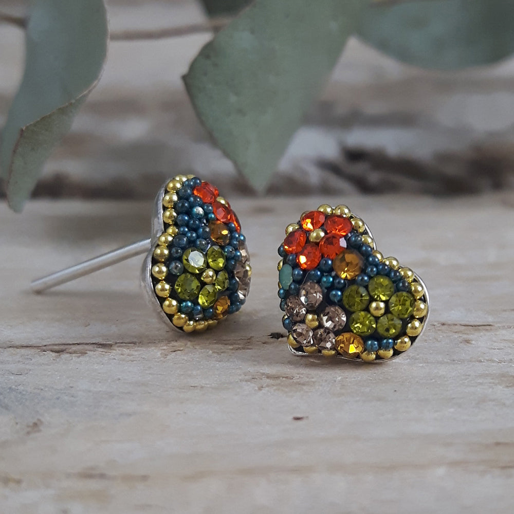 Allegra Heart Vintage Dream Studs