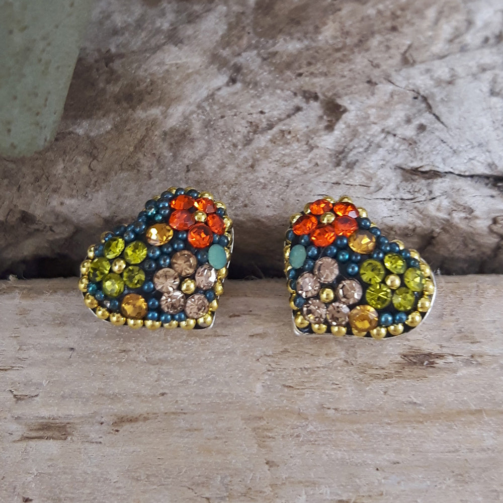 Allegra Heart Vintage Dream Studs