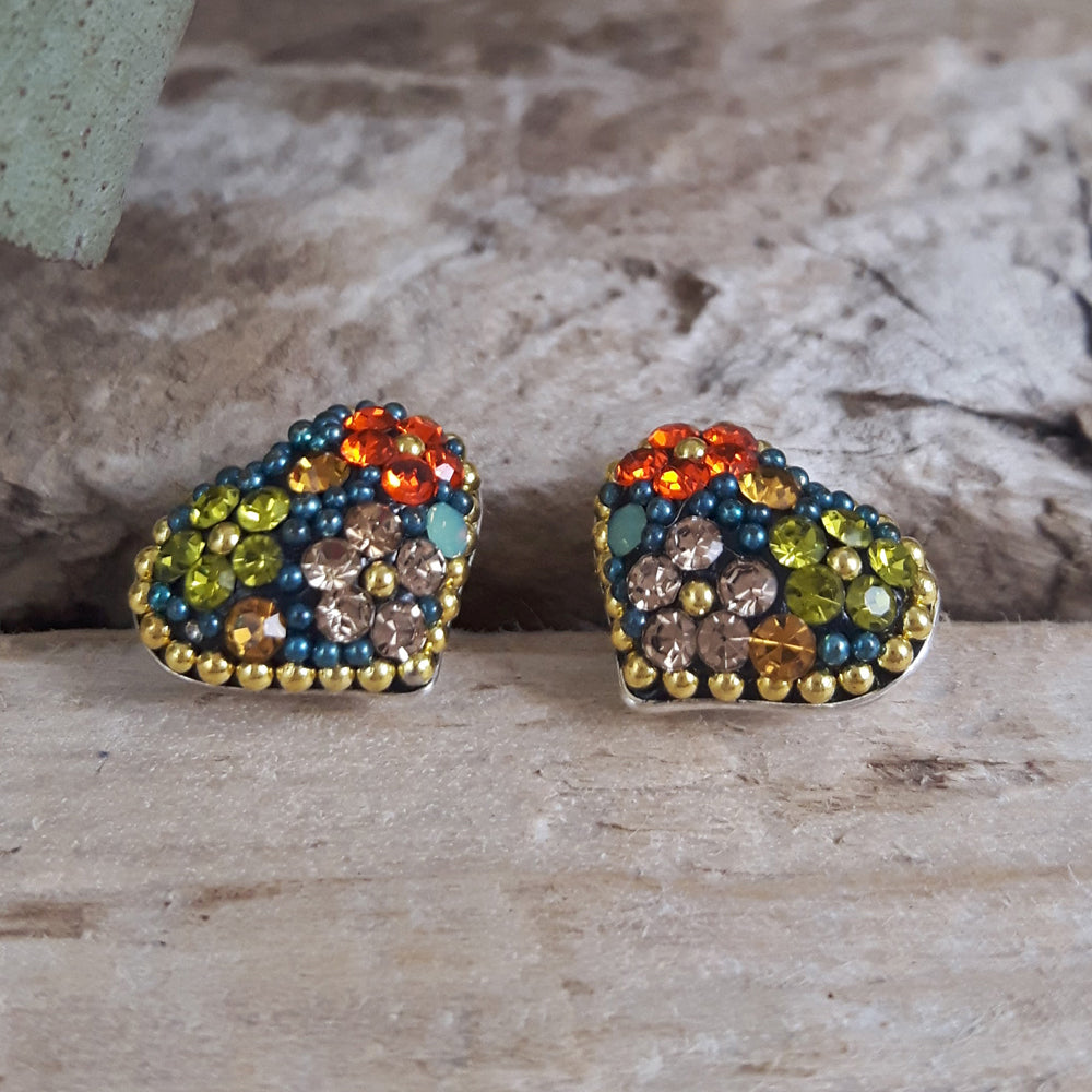 Allegra Heart Vintage Dream Studs