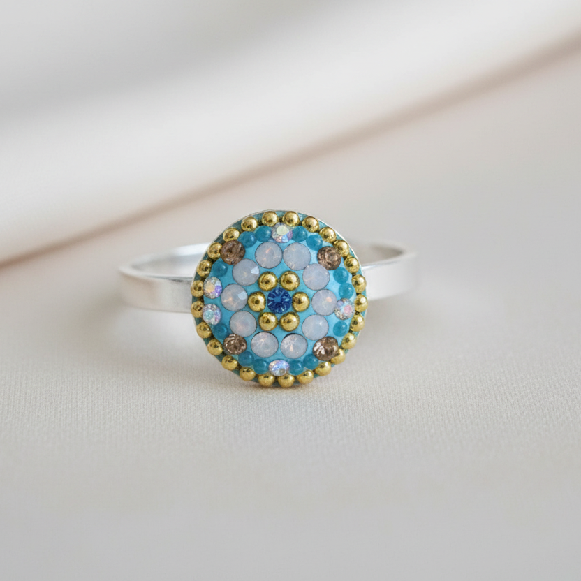 delicate floral adjustable sterling silver gift jewellery UK