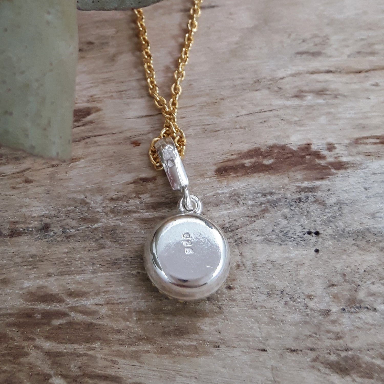 daisy dream pendant turquoise sterling silver minimalist jewellery
