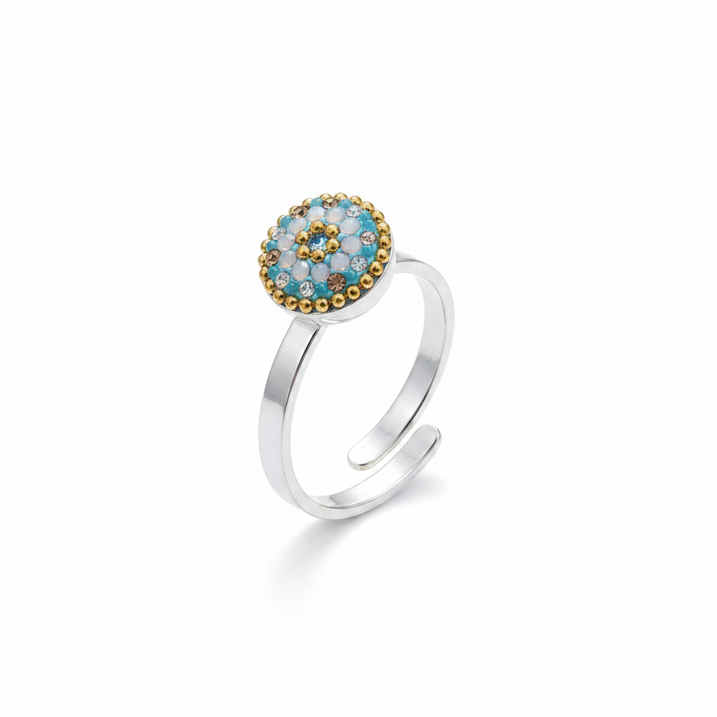 Turquoise Daisy Mini Ring