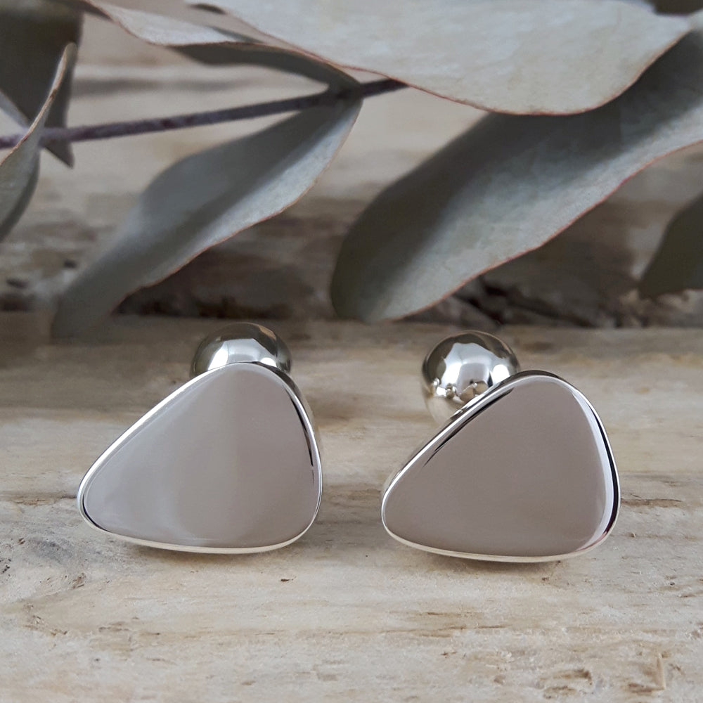 Windsor Polished Silver Cufflinks