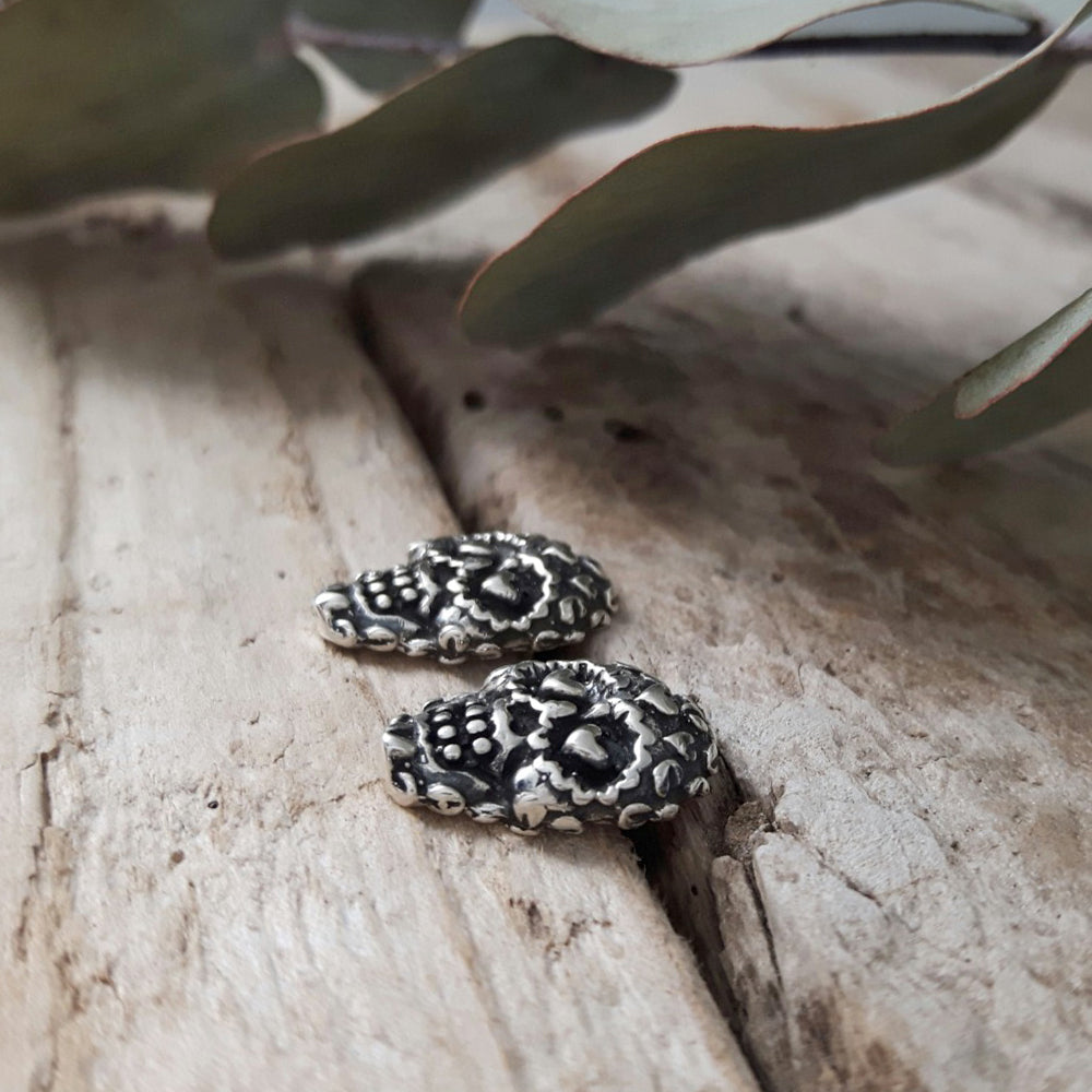 Catrina Skull Sterling Silver Stud Earrings