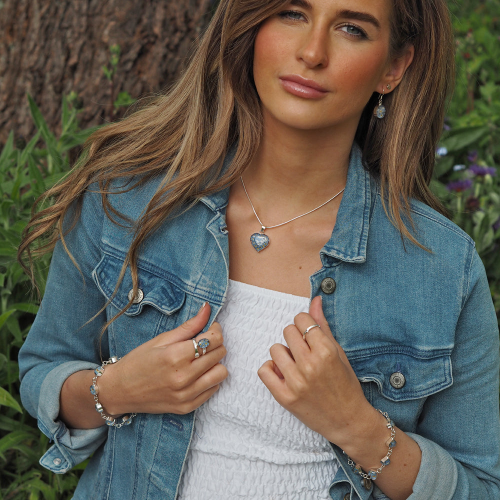 Flores Forget-Me-Not Round Medium Bracelet
