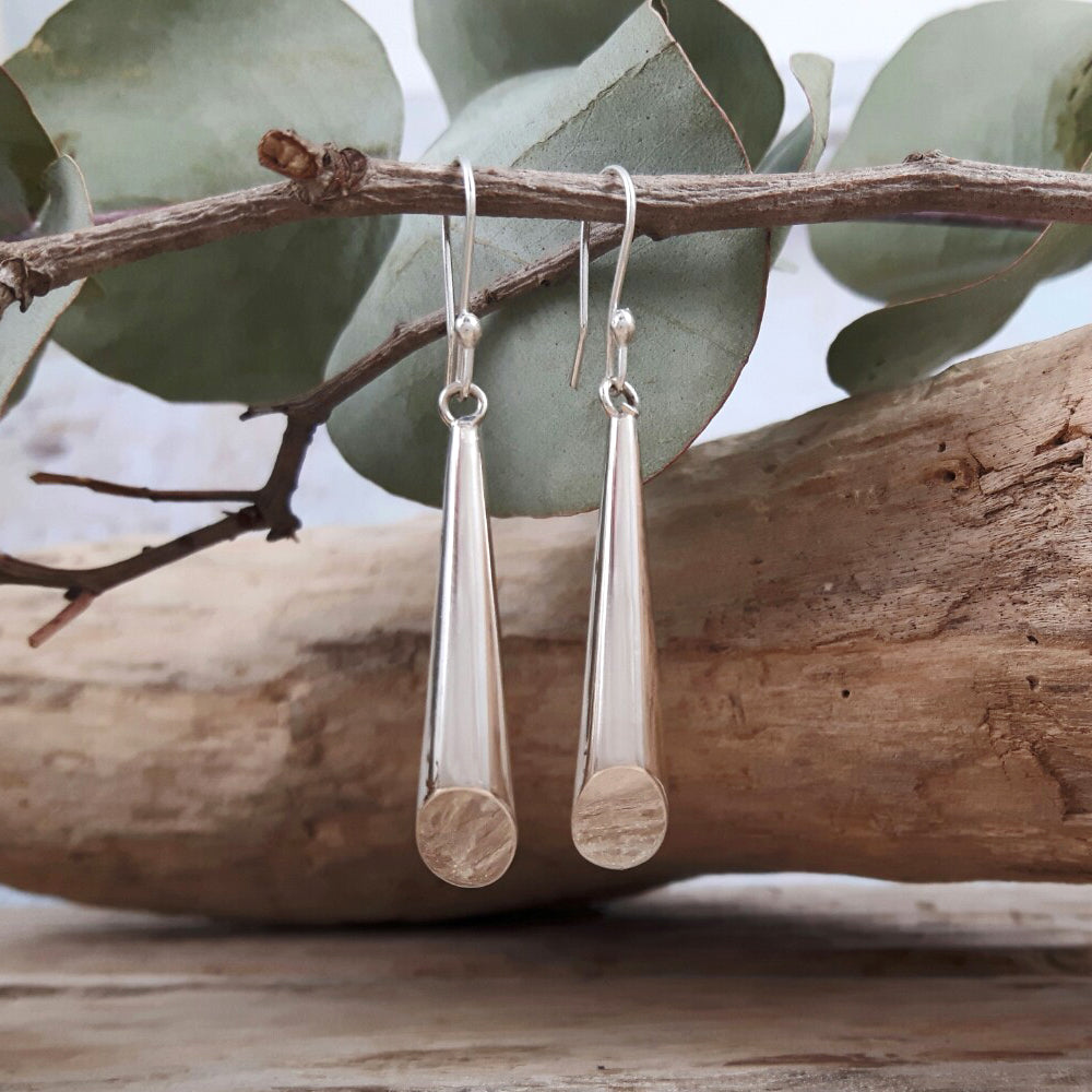Sky Polished Drop Earrings
