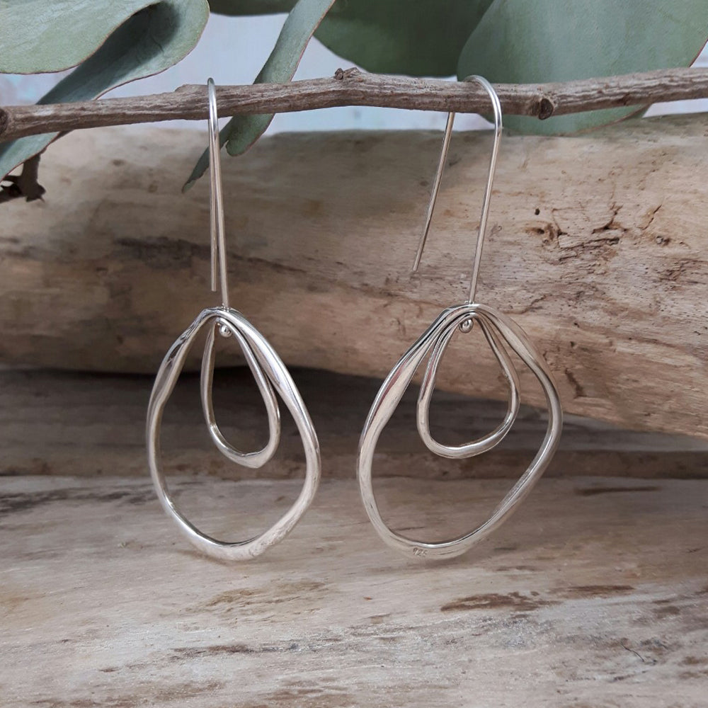 Toro Polished Double Drop Earrings