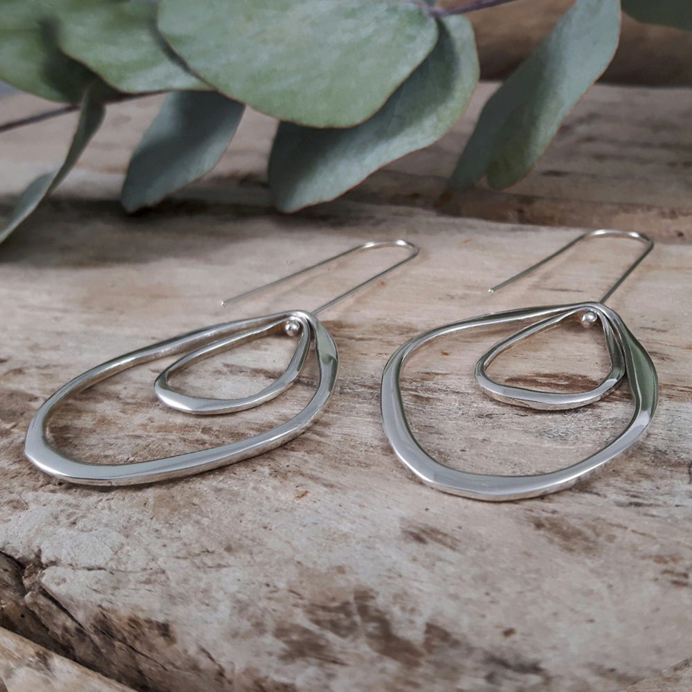 Toro Polished Double Drop Earrings