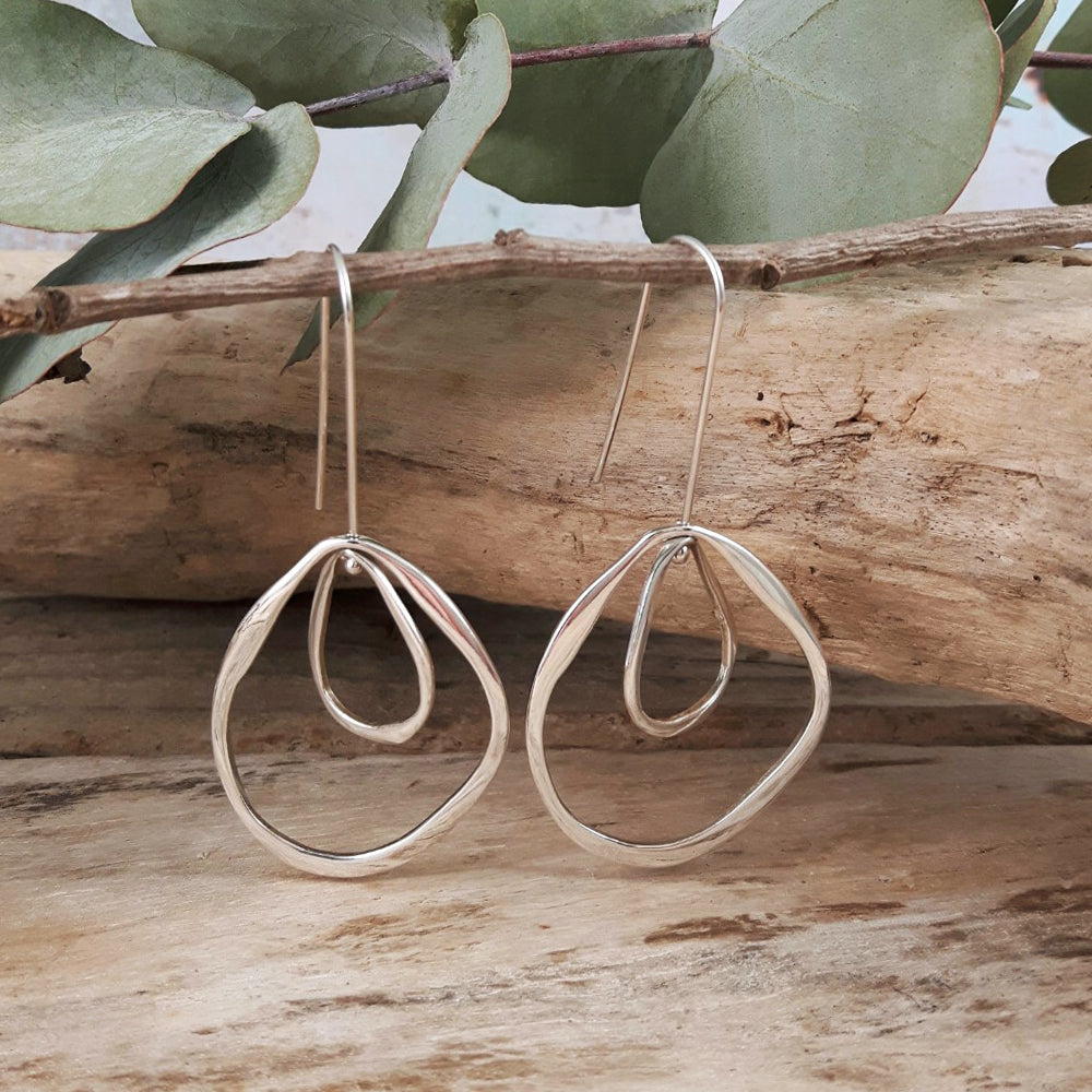 Toro Polished Double Drop Earrings