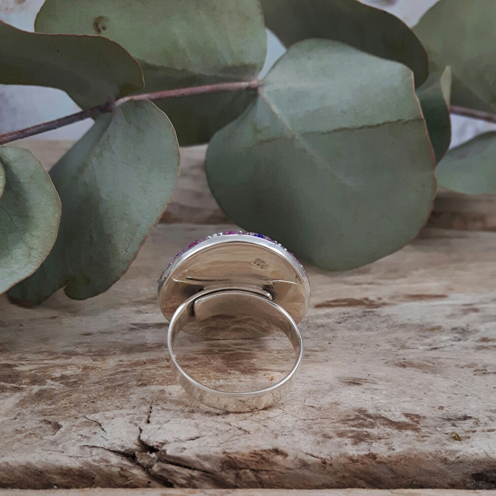 Allegra Dome Lilac Dream Adjustable Ring