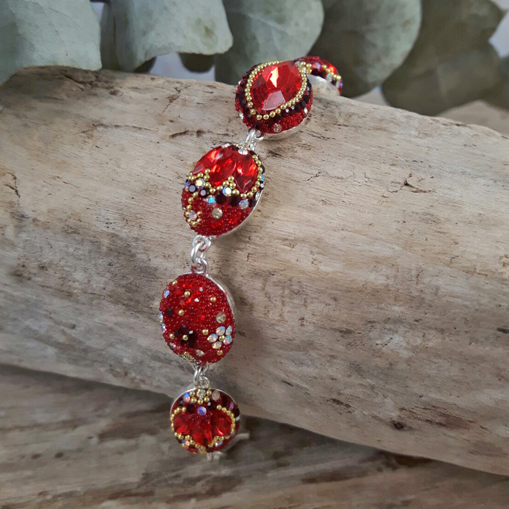 Allegra Red Bracelet