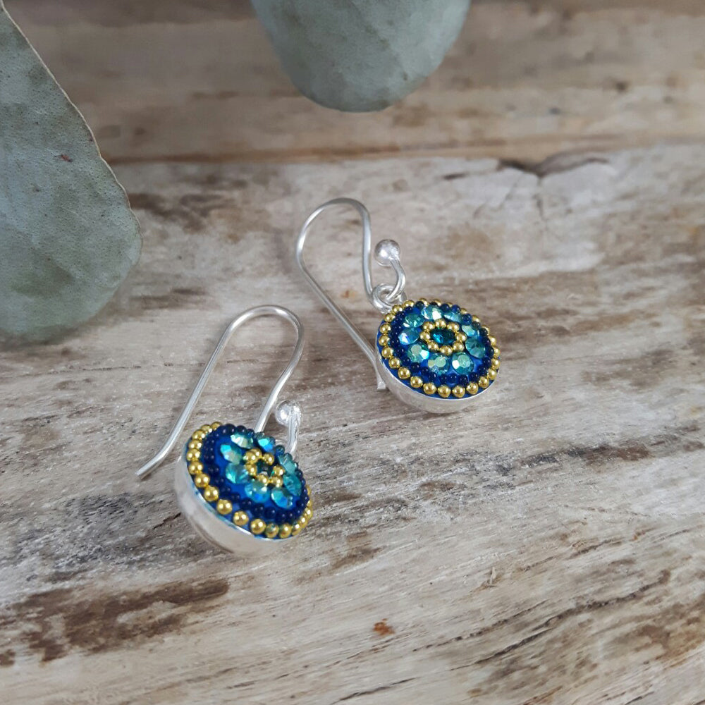 Allegra Sapphire Dream Round Drop Earring