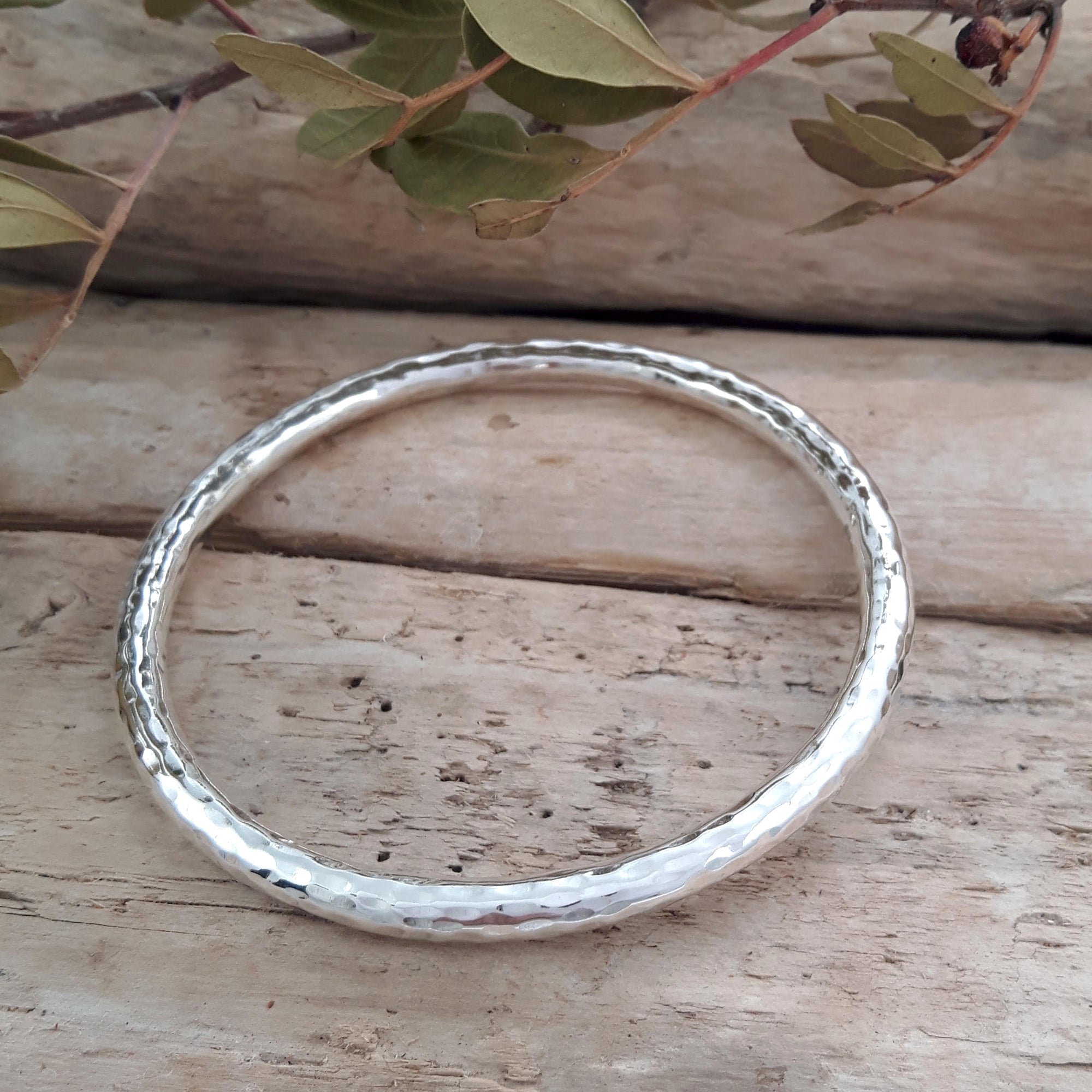 Amazonia Hammered Bangle