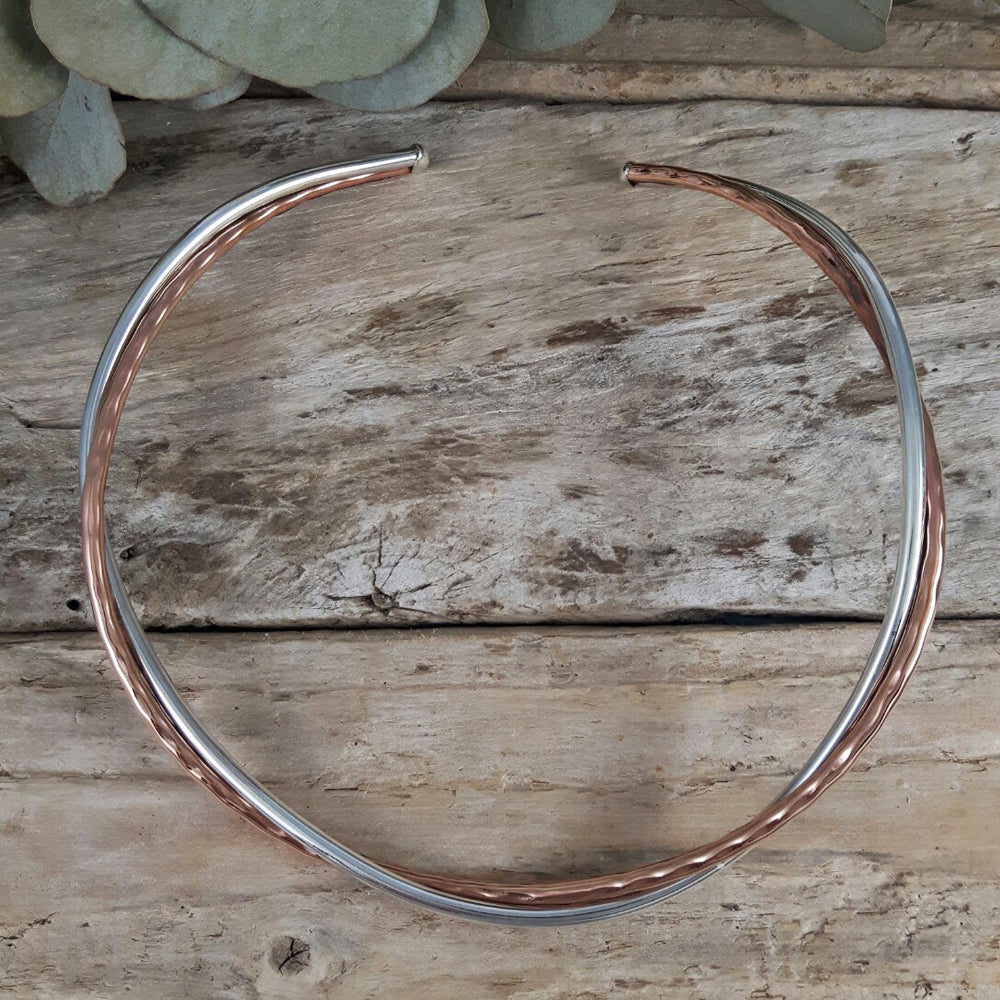 Duo Arista Copper/Silver Choker