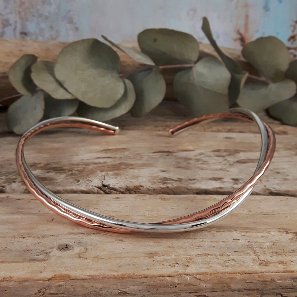 Duo Arista Copper/Silver Choker