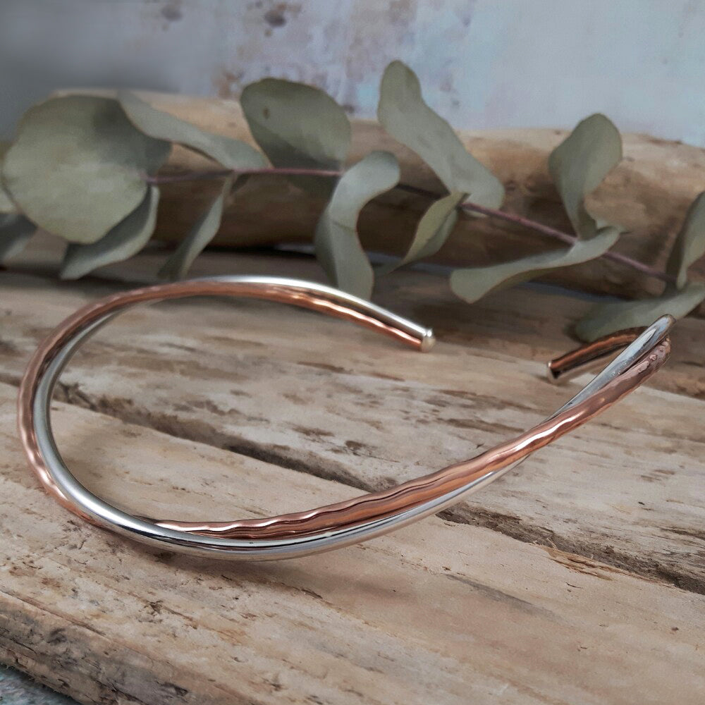 Duo Arista Copper/Silver Choker