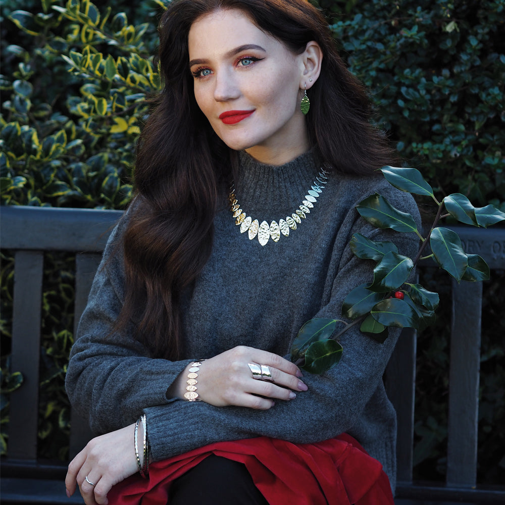 Amare 3 Hammered Bangle