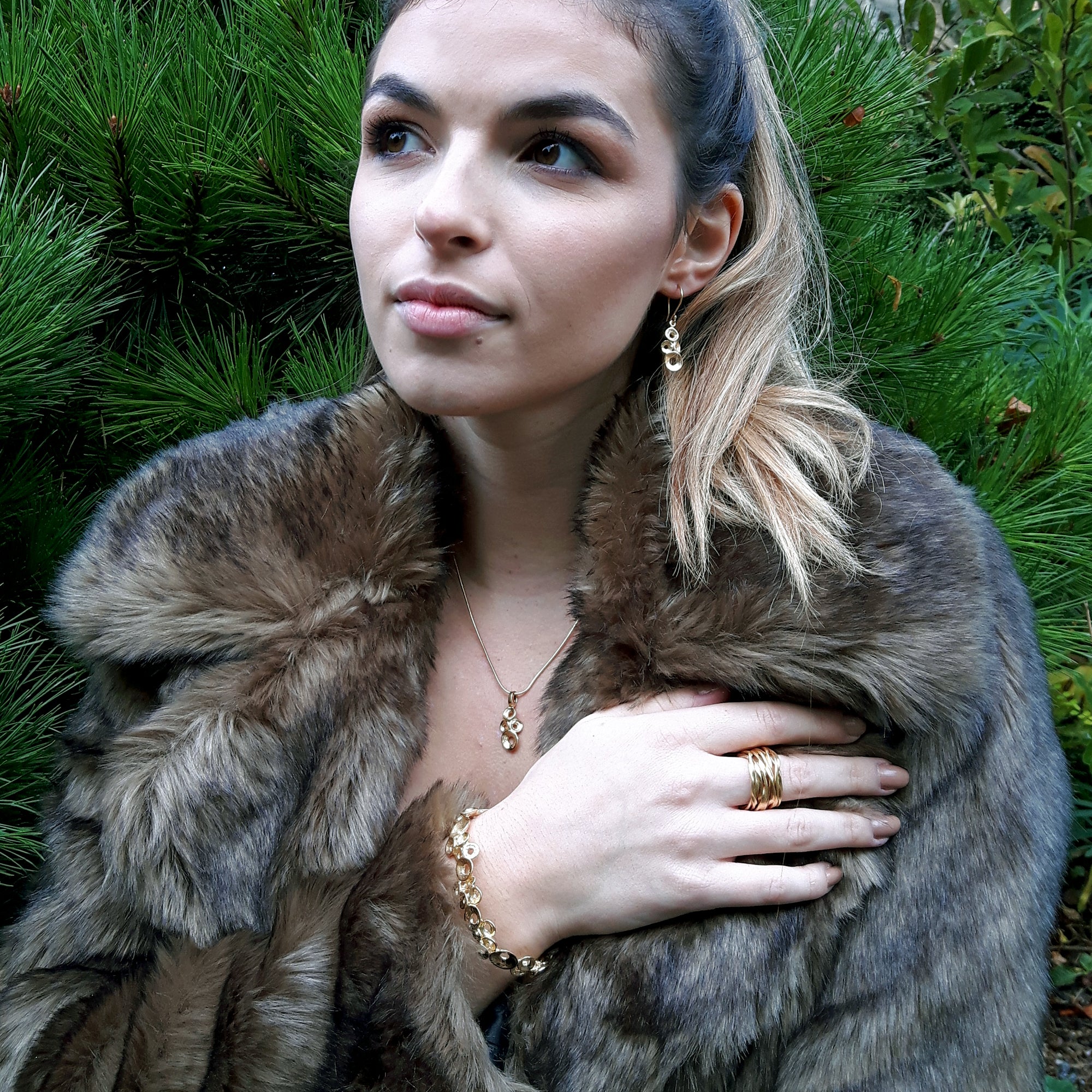 Foresta Brianna Gold Drop Earrings
