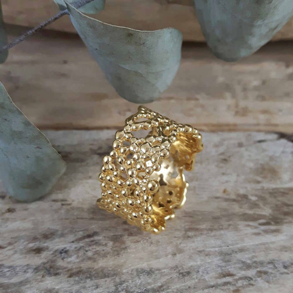 Bubble Gold Ring