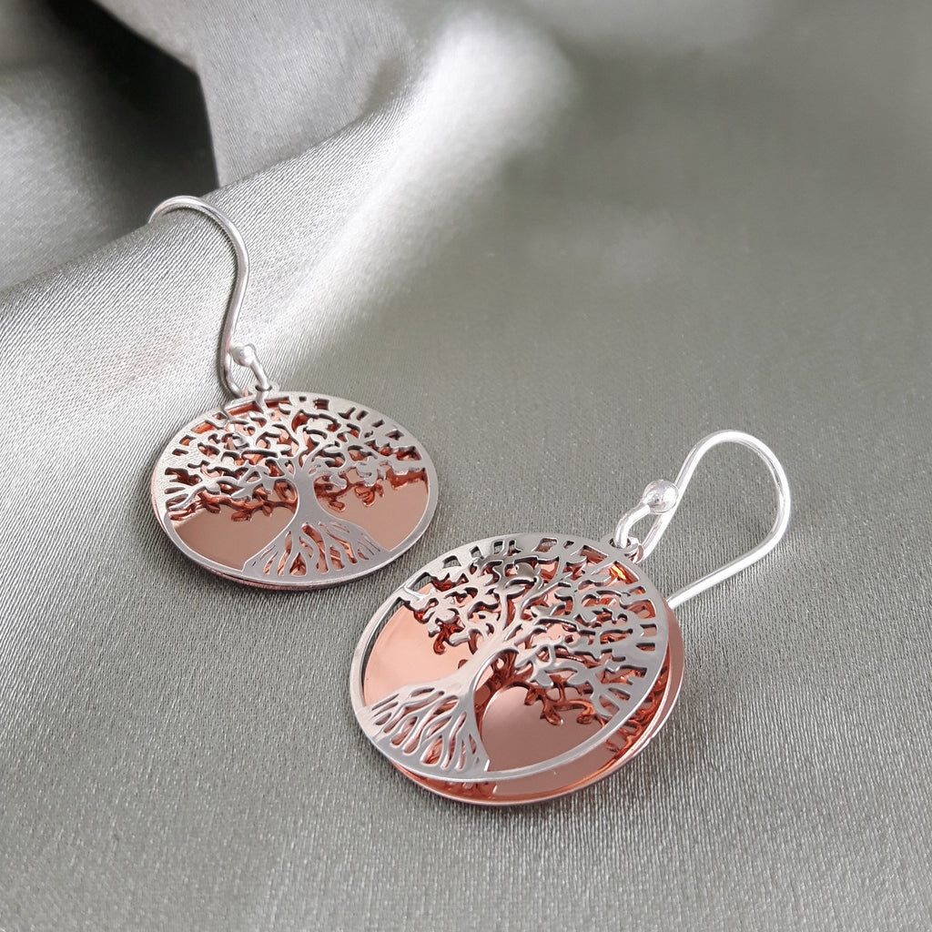 Tree of on sale life earrings paparazzi
