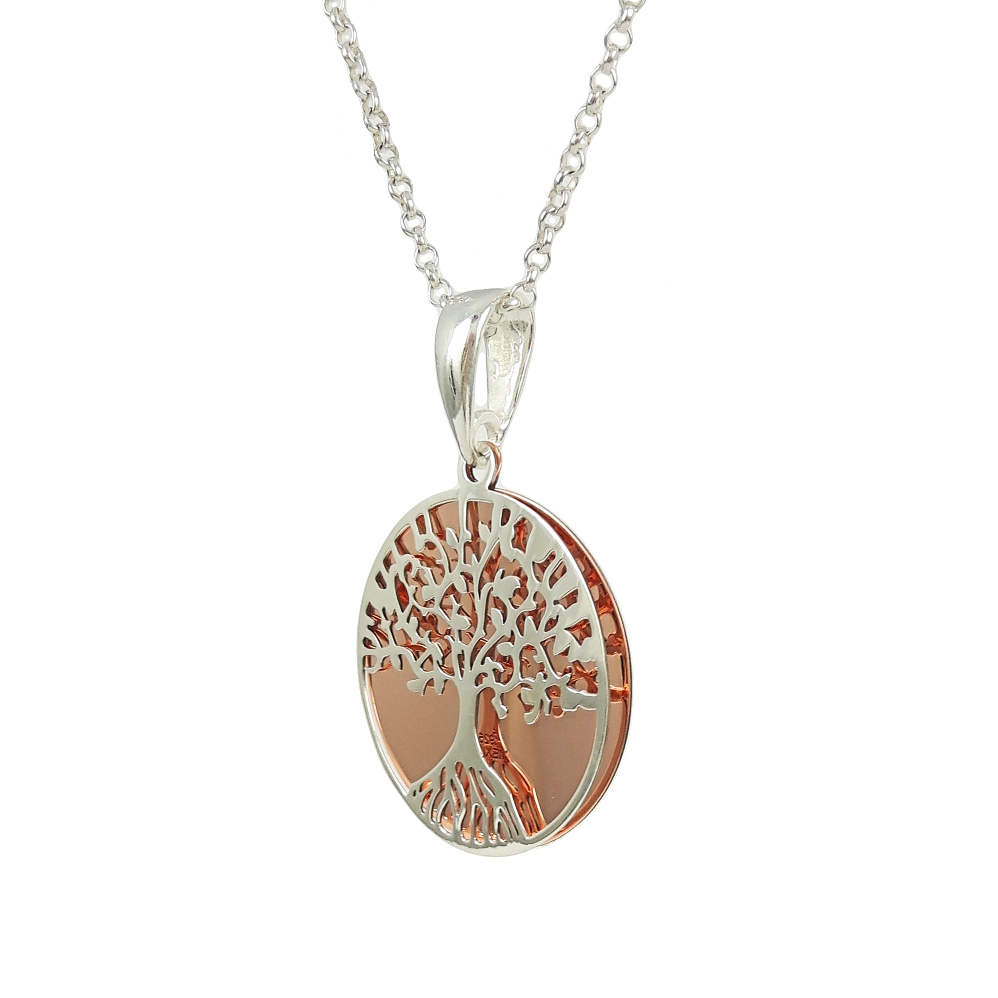 Celtic Tree Of Life Silver/Copper Pendant