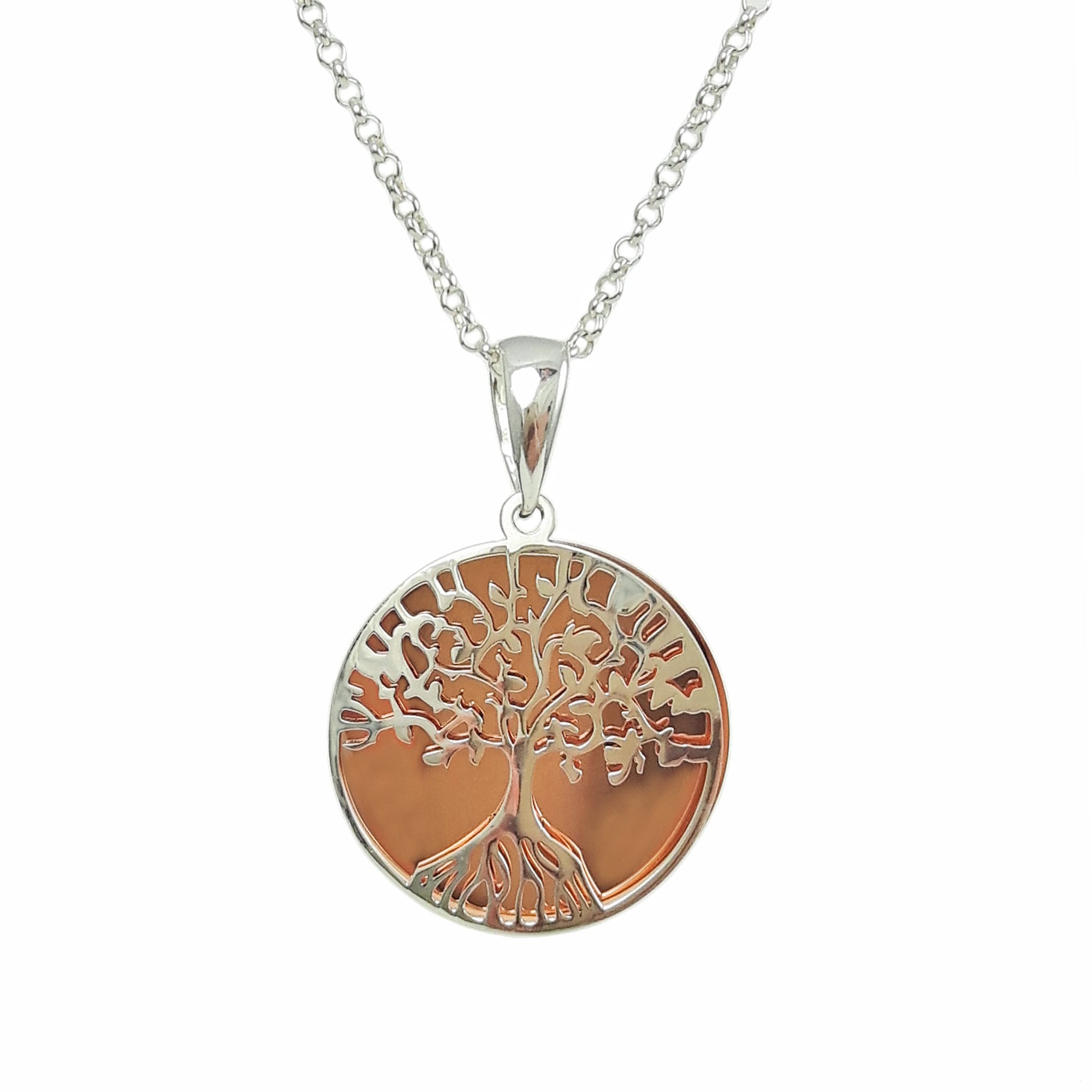 Celtic Tree Of Life Silver/Copper Pendant