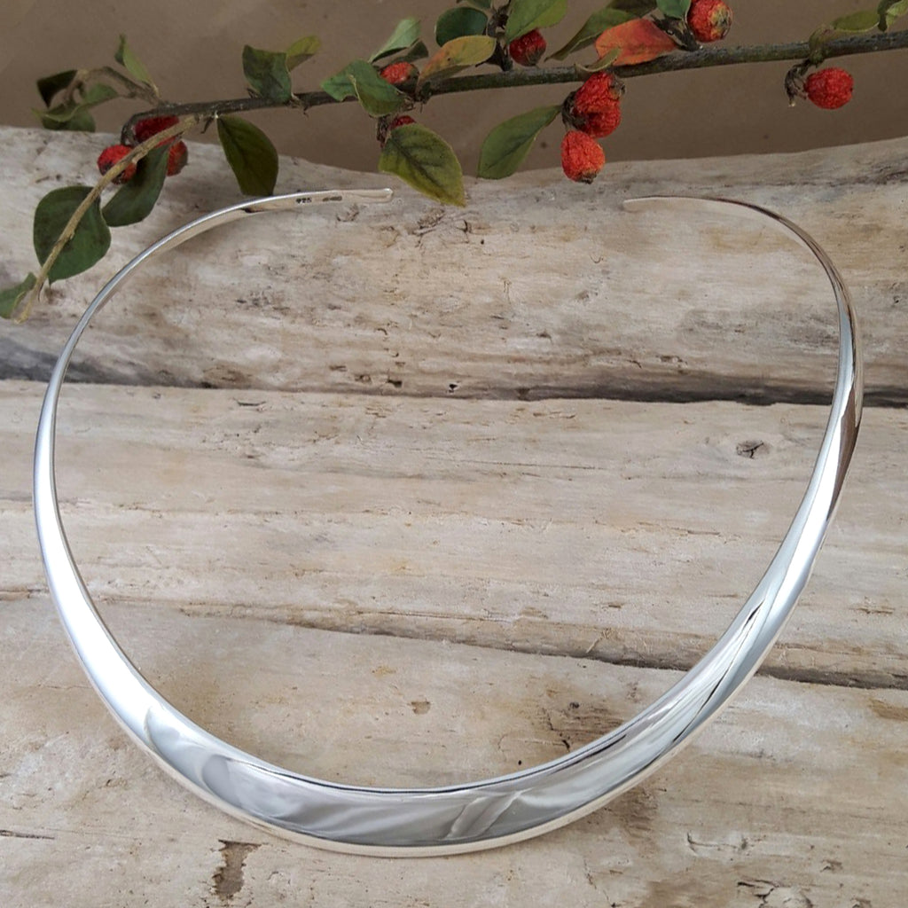 Solid hotsell silver choker