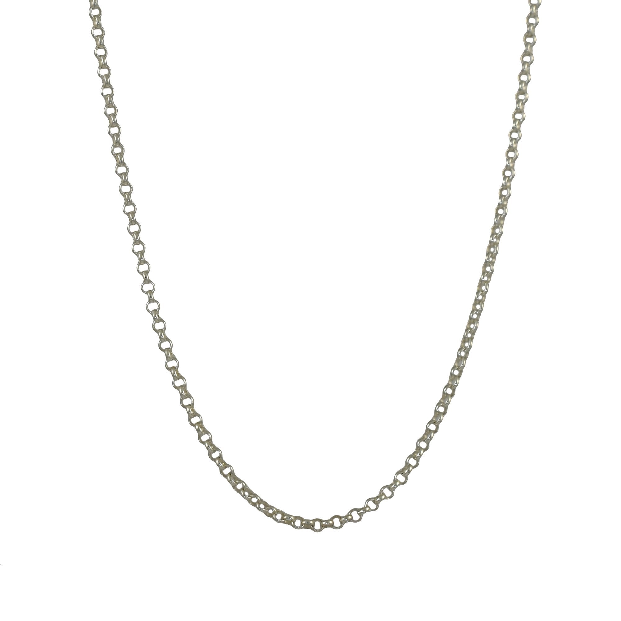 Classic Rolo Sterling Silver Chain Necklace 50cm
